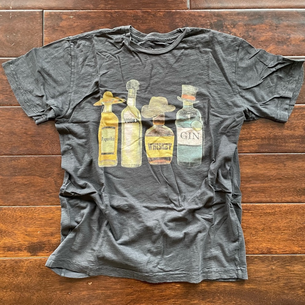 Five Crown Brand Size Medium Tequila, Vodka, Whiskey & Gin T-Shirt